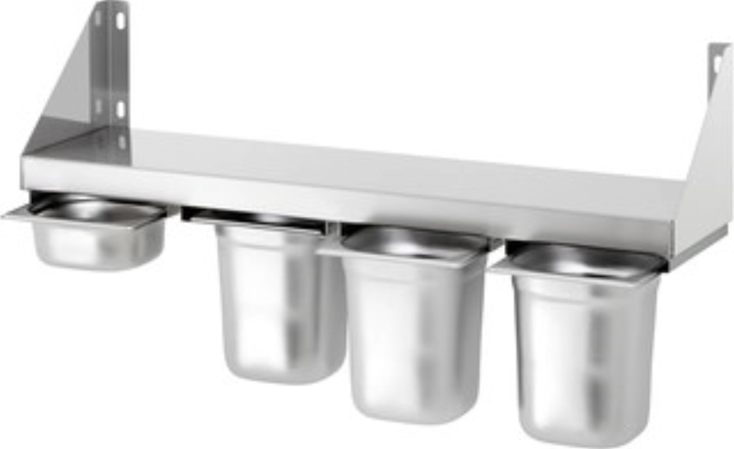 Gewürzbord für 4 x GN 1/6 Behälter, 800x200mm