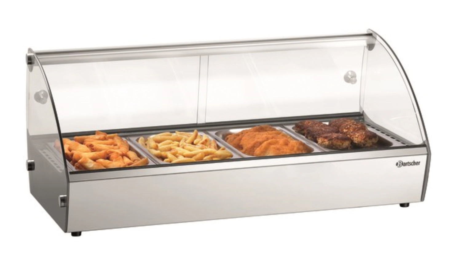 Heisse Aufsatzvitrine 4x GN 1/3