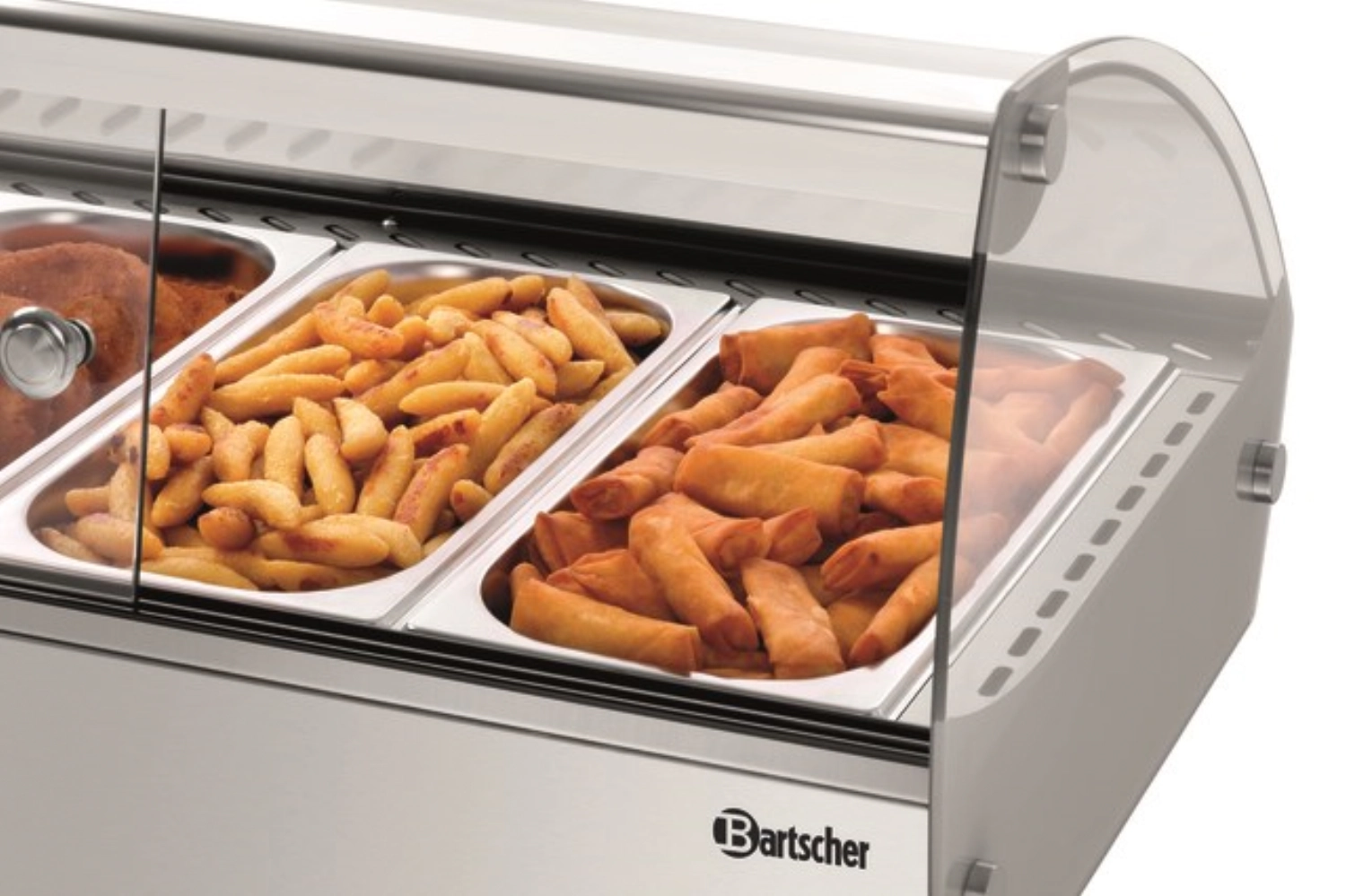 Heisse Aufsatzvitrine 4x GN 1/3