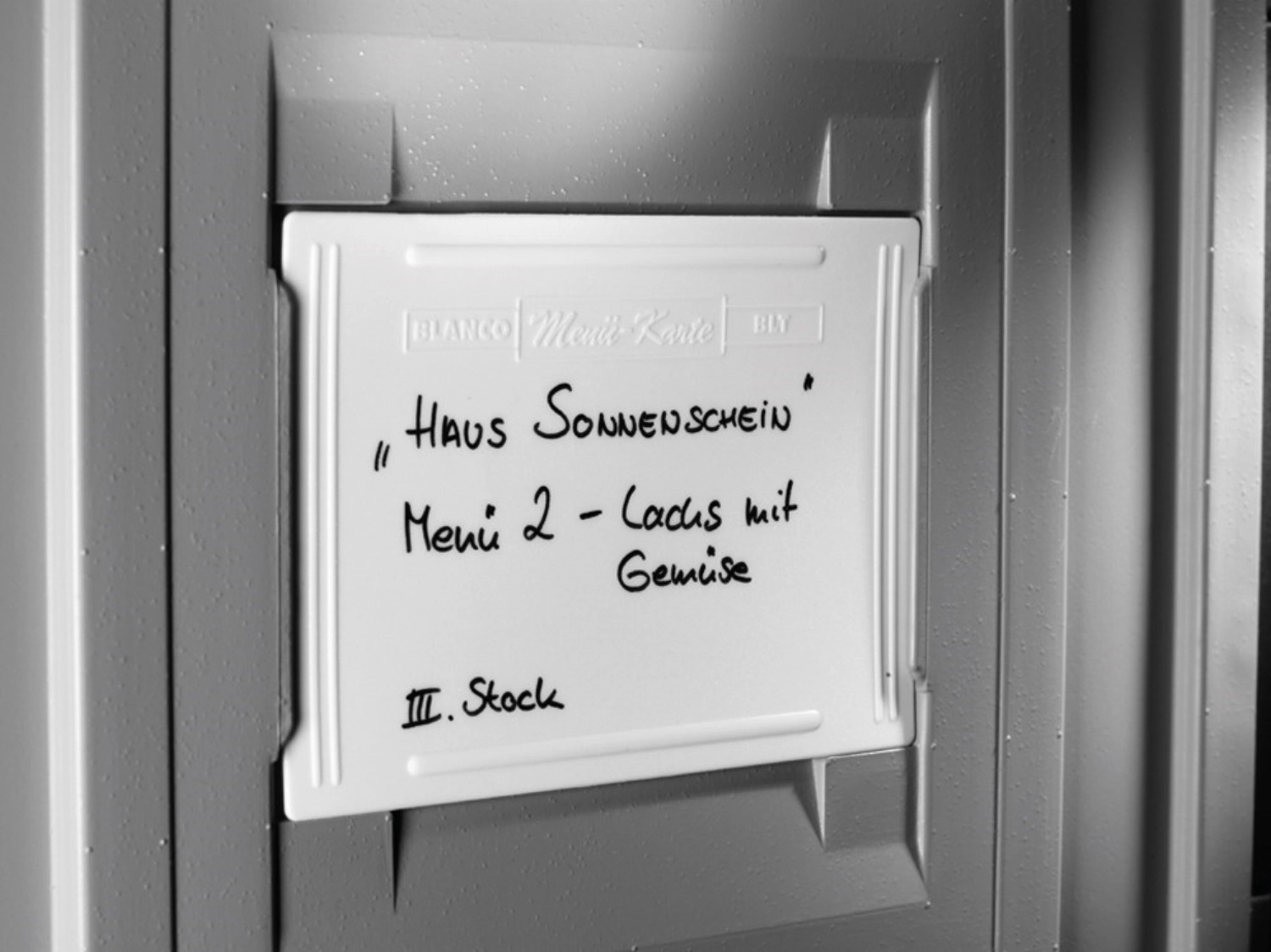 Menükarte für Speisetransportbehälter DIN A6