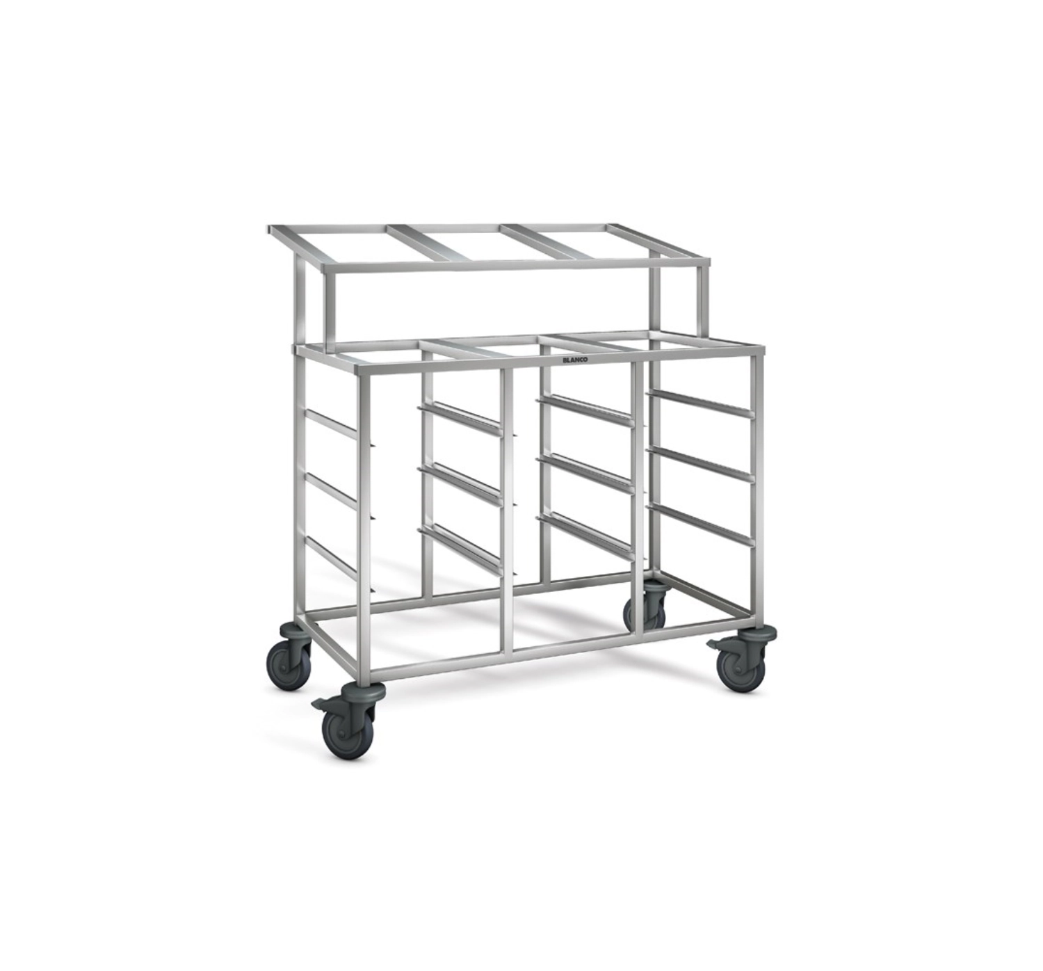 Chariot à étagères RWR 3-A 812x625x1200mm, roulettes en plas