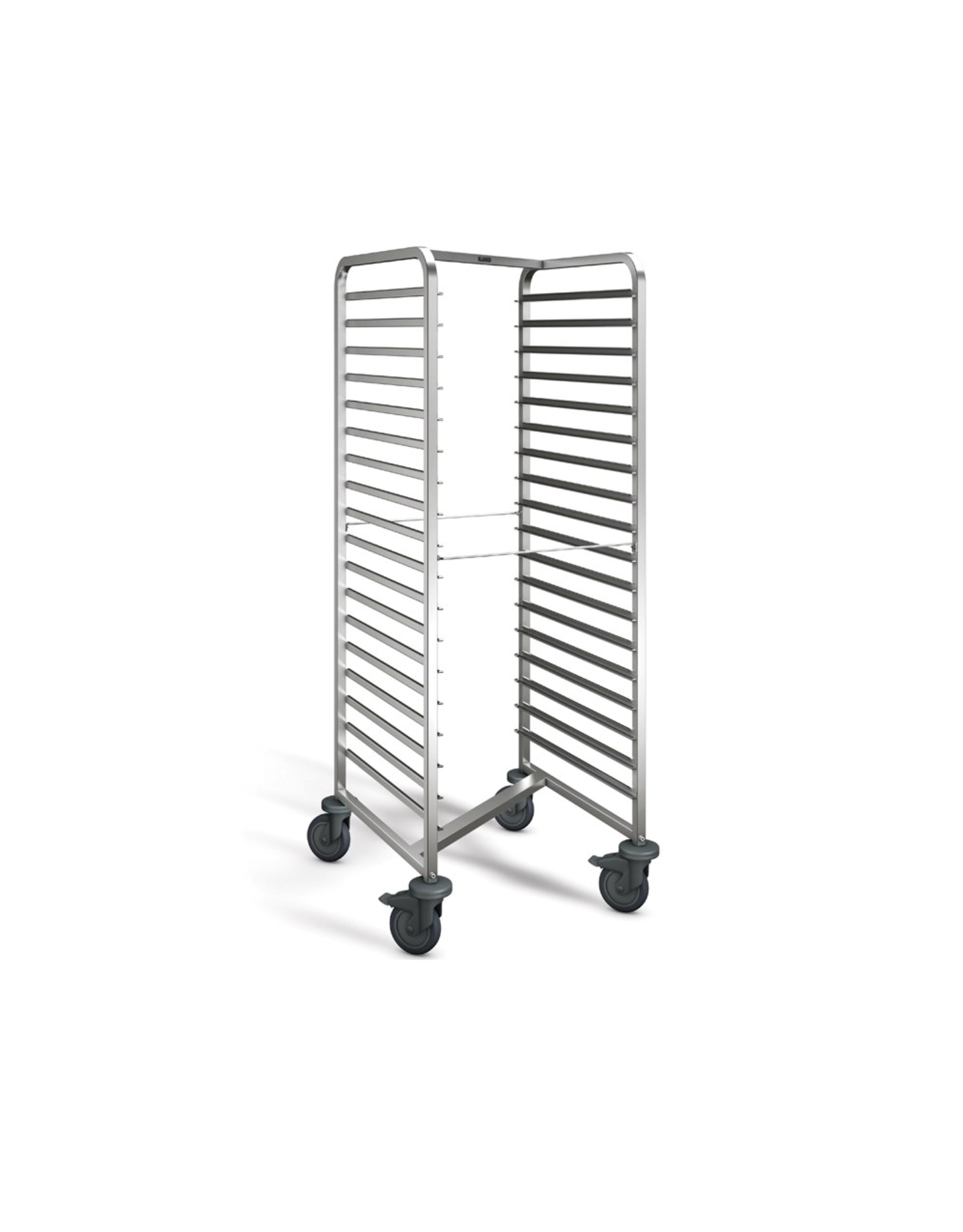 Chariot à étagères RWRR 161, 662x734x1645mm, roulettes en pl