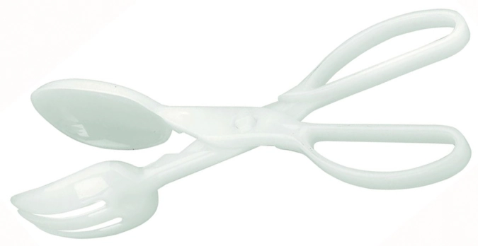 Salatzange Kunststoff weiss 28.5cm