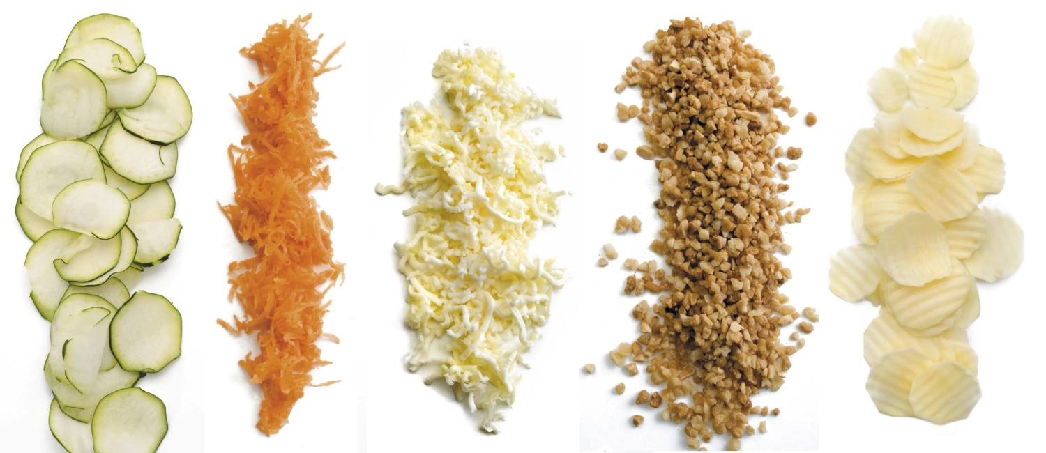 Coupe-légumes avec 5 tambours 150w