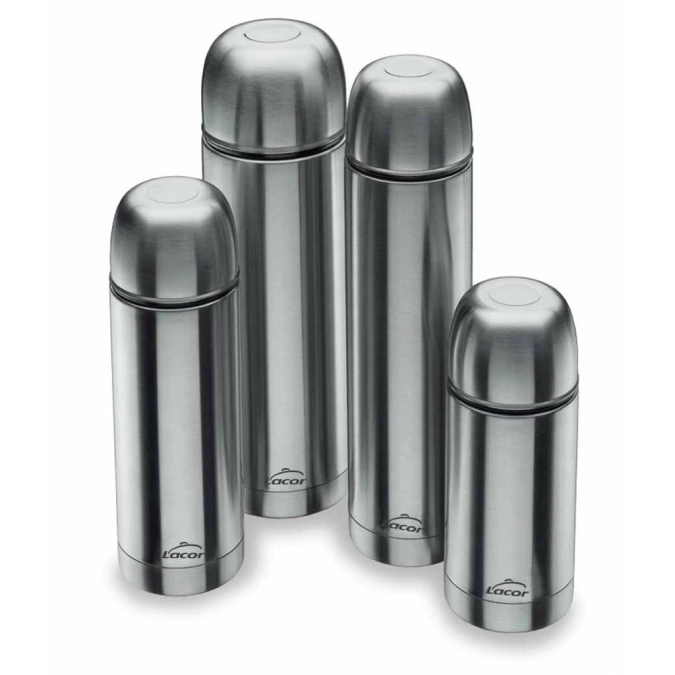 Thermos 0.5 lt acier inoxydable D7.4cm H26cm