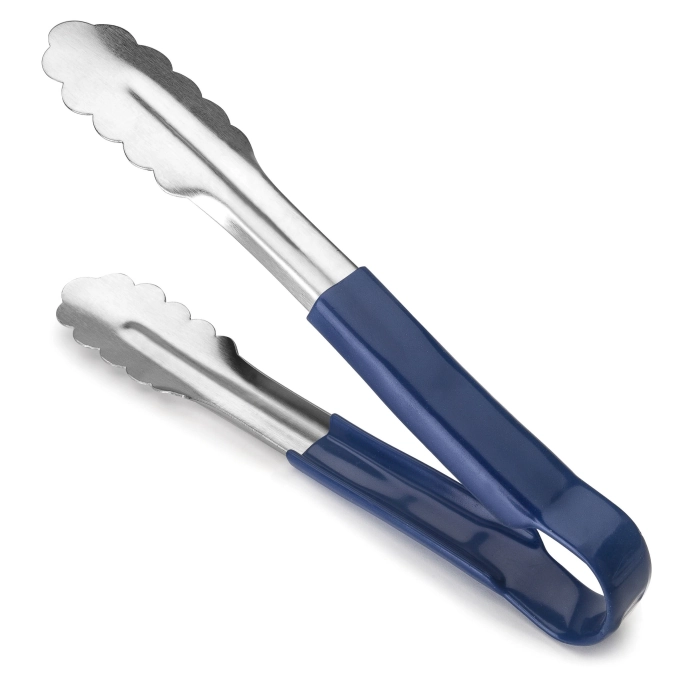 Pince alimentaire 24cm a. poignée bleue