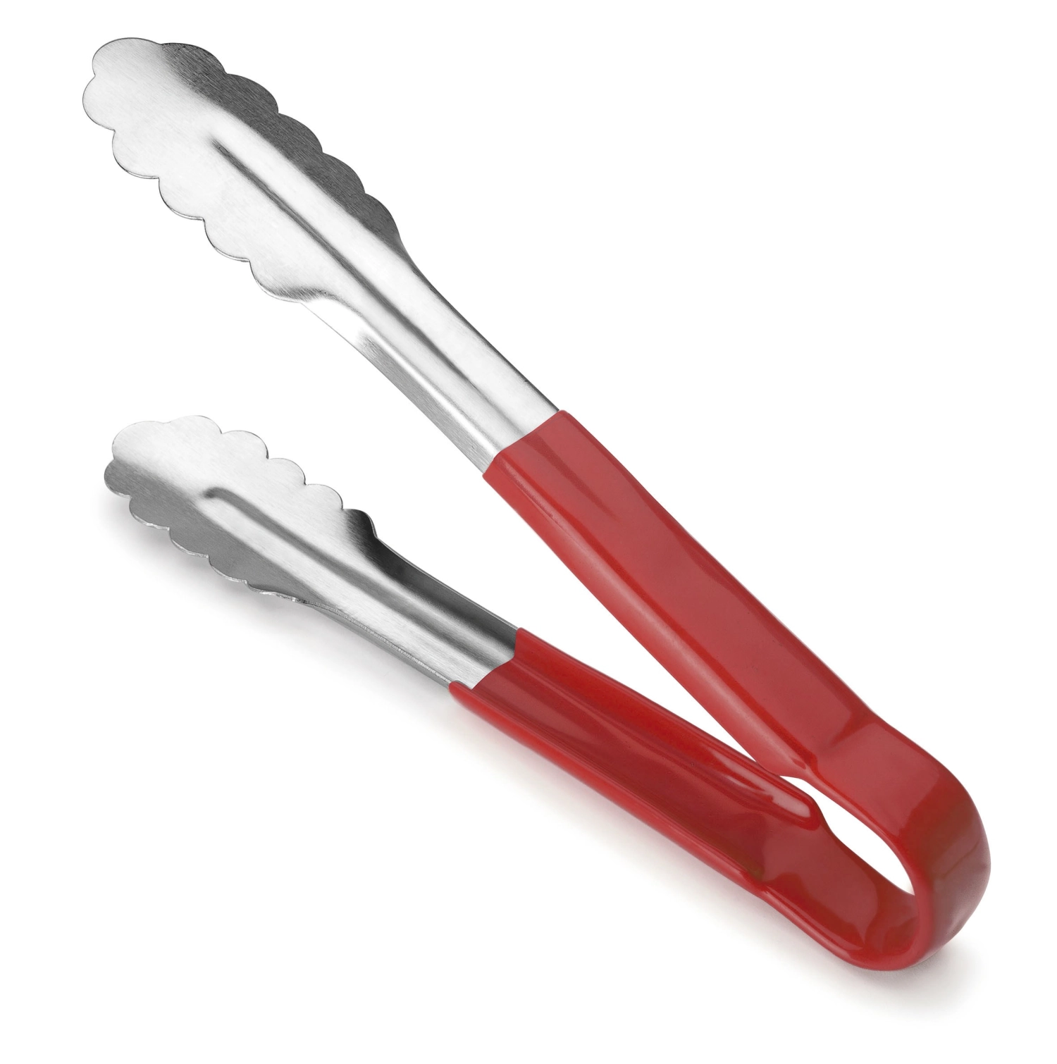 Pince à aliments 30cm avec manche rouge
