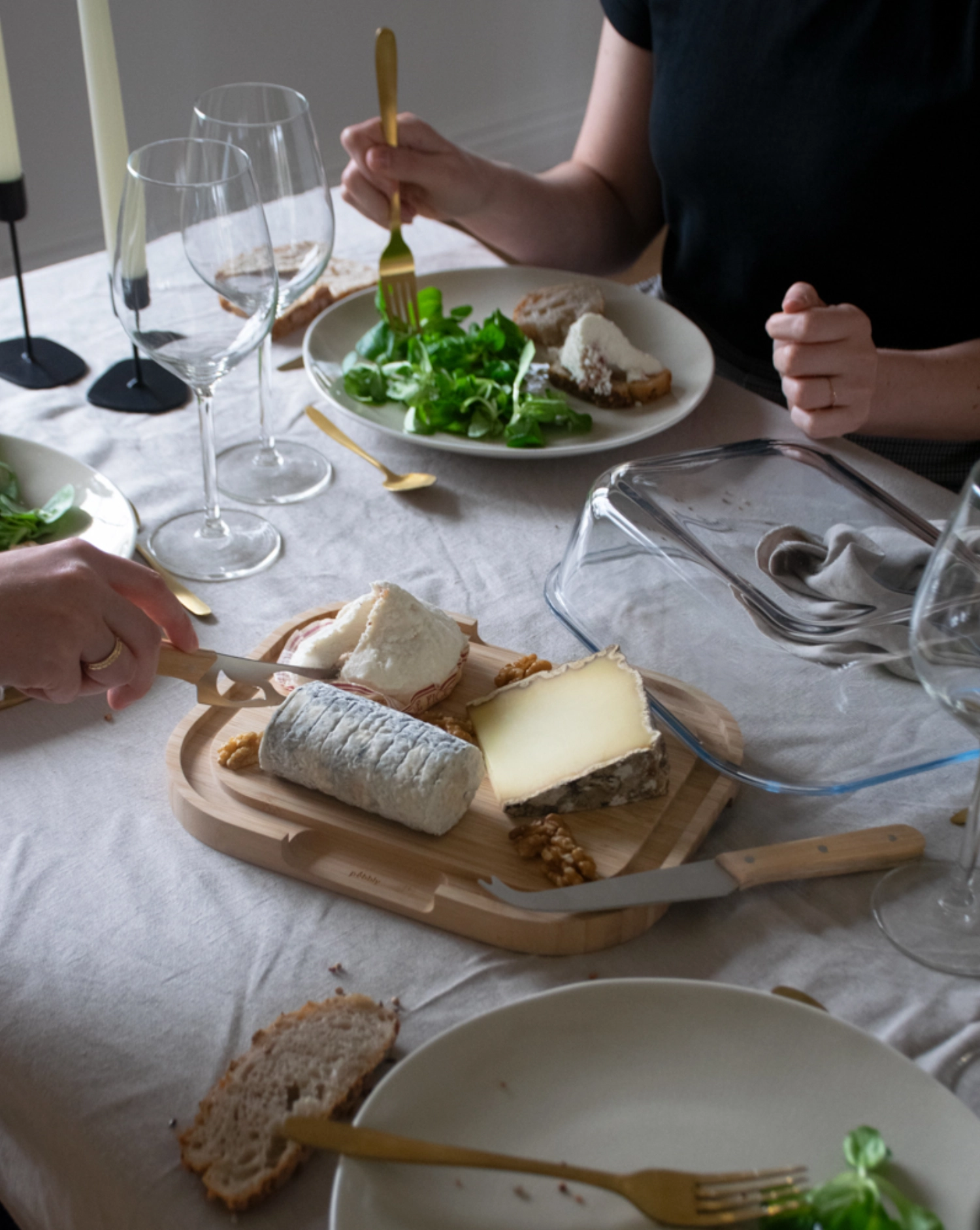 Dôme à fromage avec couvercle