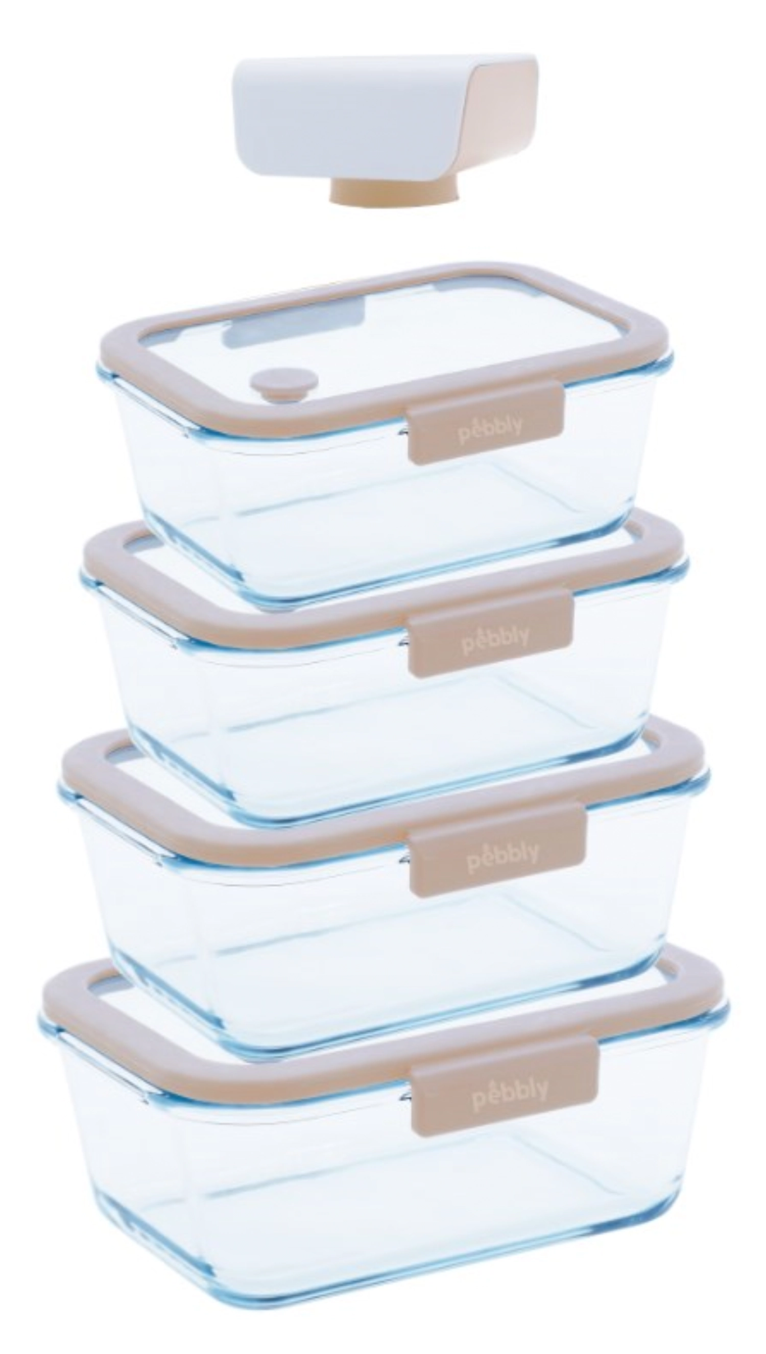 5er Set Vakuum Vorratsdosen inkl. Vakuumpumpe