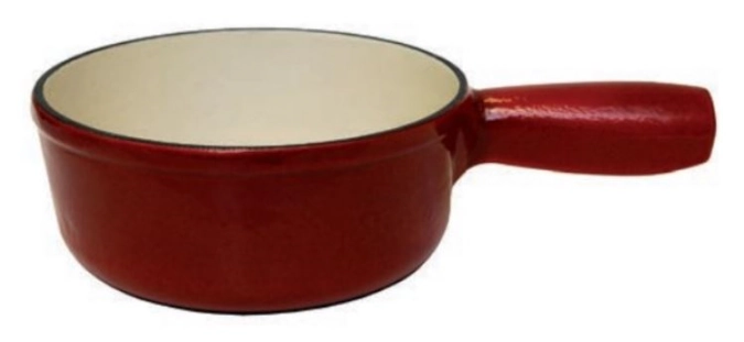 Fondue-Caquelon 21cm rot glanz, innen beige