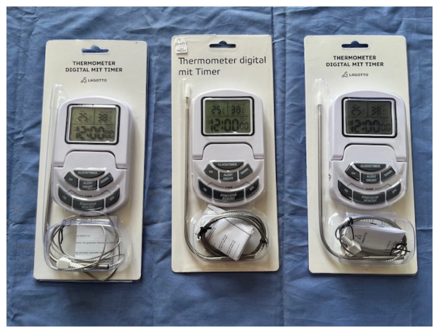 Thermometer digital mit Timer und Sonde