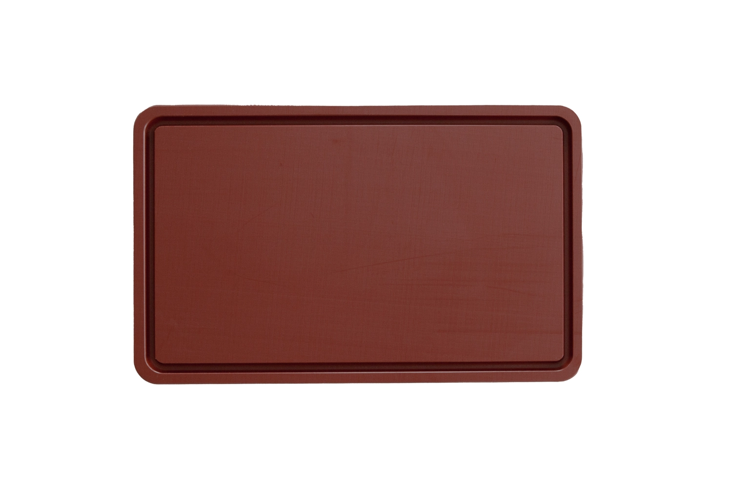 Planche à découper gn 1/1 53x32.5cm h2cm marron avec rainure