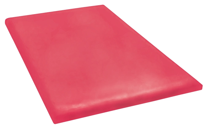 Planche à découper 86x50x3cm rouge a. rainure à jus