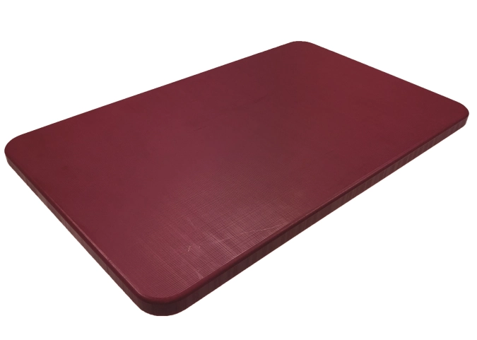 Planche à découper gn 1/1 rouge sans rainure