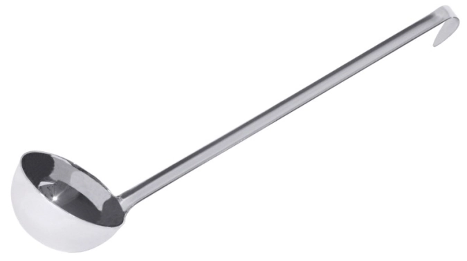 Schöpfkelle Ø 10cm Länge Stiel 28cm, leichte Qualität