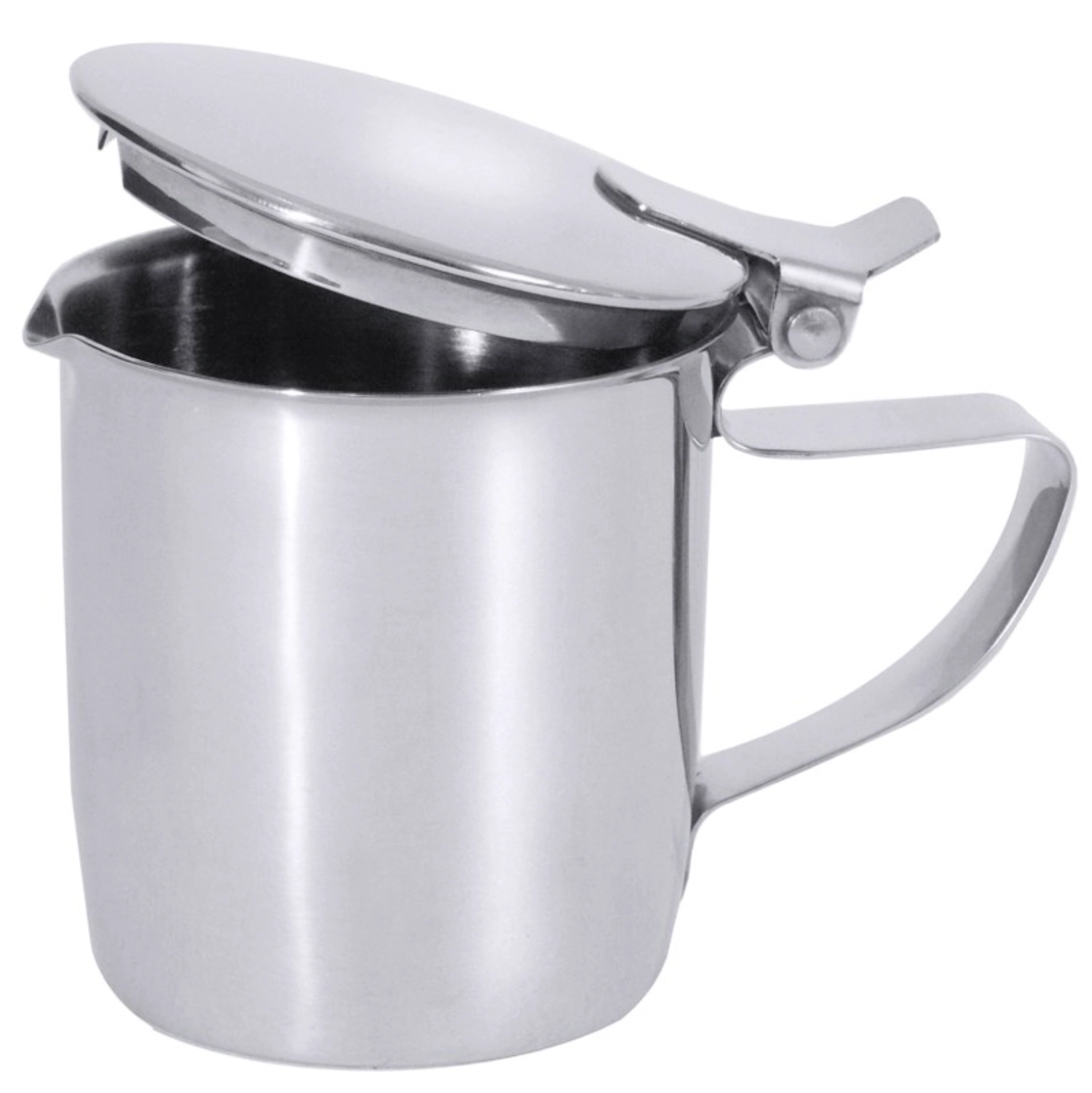 Pot à crème 0.15lt. a. couvercle, inox
