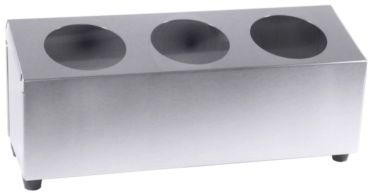 Récipient à couverts, une rangée p. 3 carquois à couverts