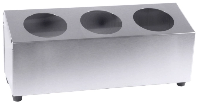 Récipient à couverts, une rangée p. 3 carquois à couverts