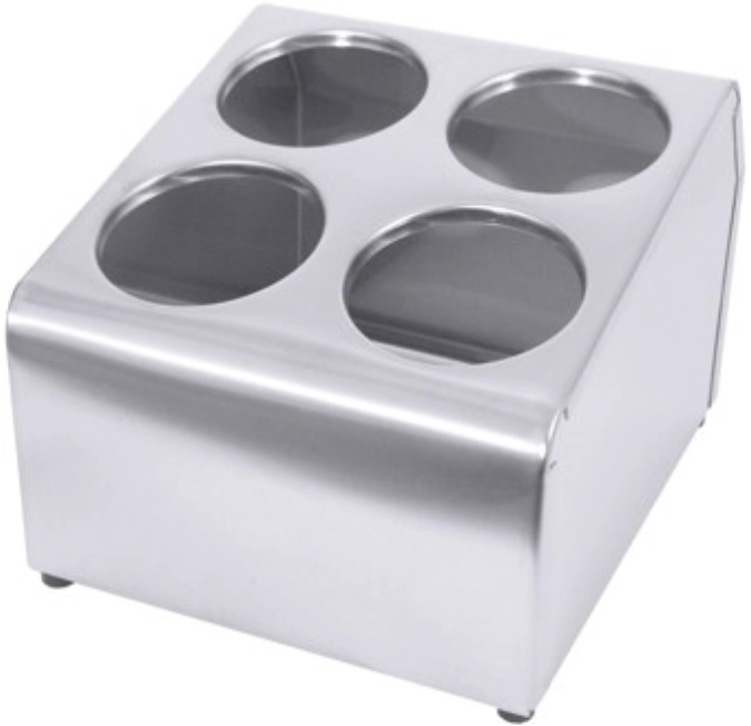 Récipient à couverts, double rangée p. 4 godets à couverts