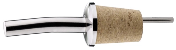 Verseur de bouteilles 9 cm bouchon naturel a. tube d'air