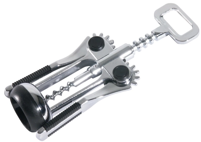 Tire-bouchon à levier, chromé