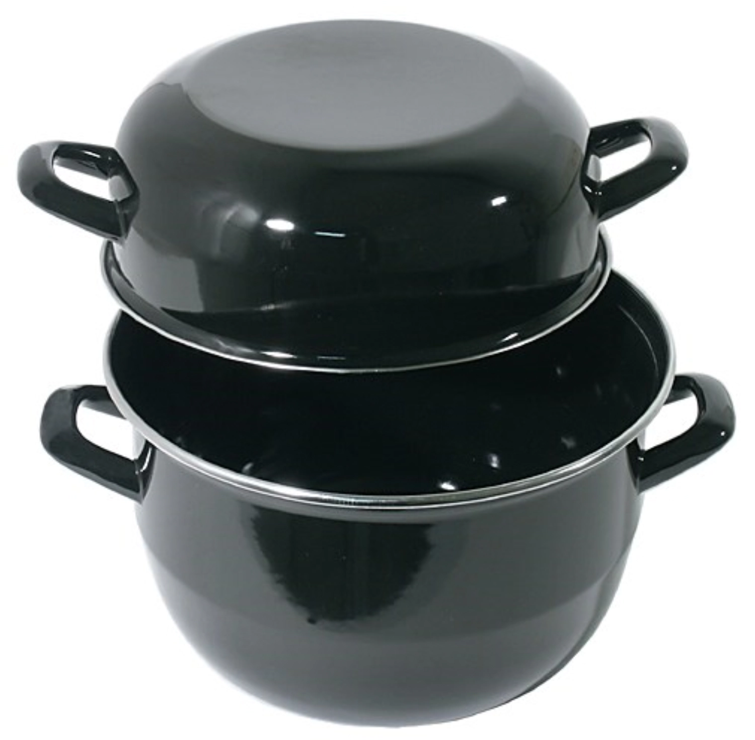 Marmite à coquillages 18 cm, émaillée