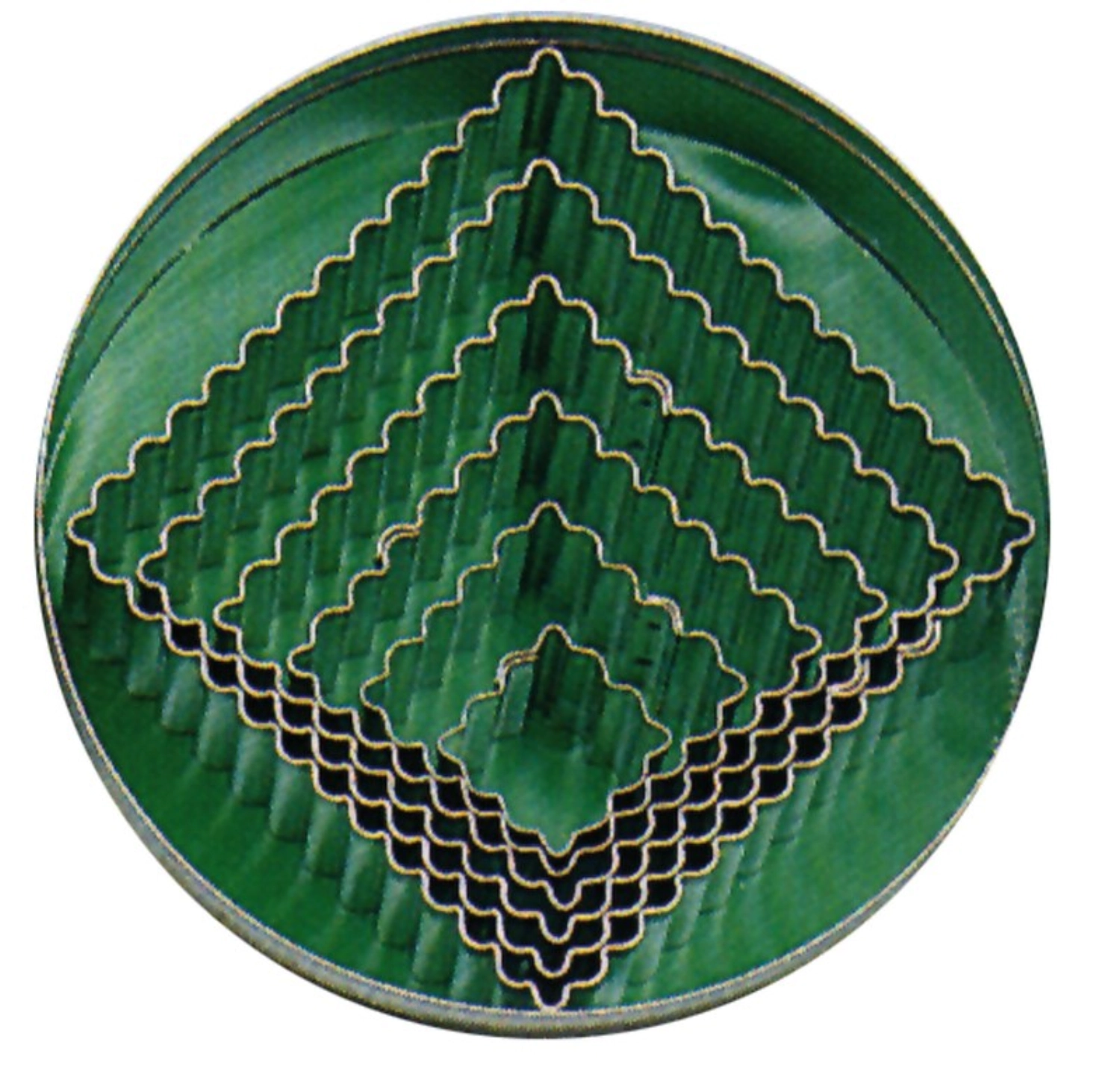 Emporte-pièces Carré Set de 6 pièces, ondulé