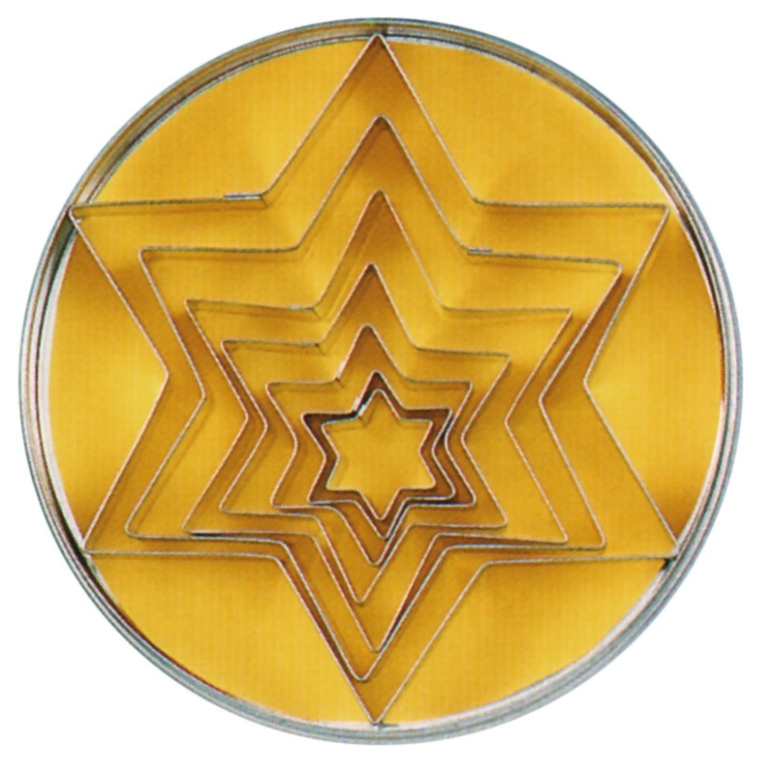 Emporte-pièce « étoile » 7 pièces compl.dans la boîte