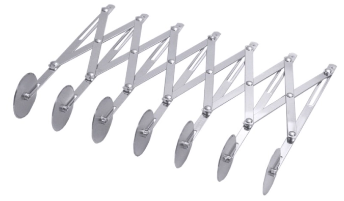 Coupe-pâte, ajustable, 7 molettes de coupe