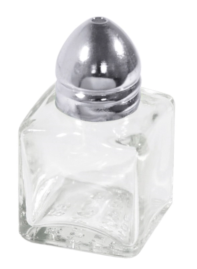 Mini salière p. poivre,individuelle, capuchon a. un trou