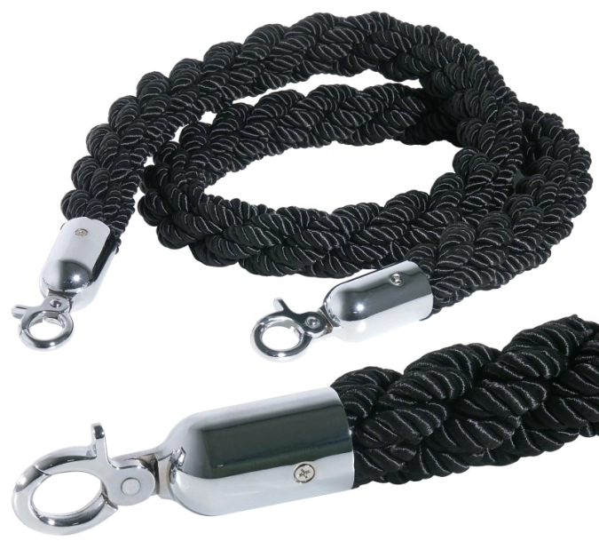 Abgrenzungsseil, schwarz 150cm