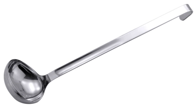 Schöpfkelle 9cm, Stiellänge 30cm, 0.1 lt.