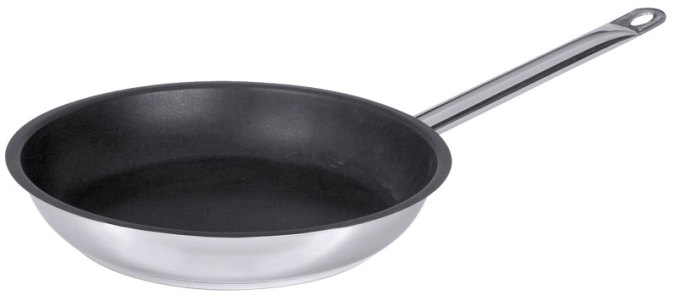 Poêle à frire antiadhésive 32 cm en acier inoxydable avec re
