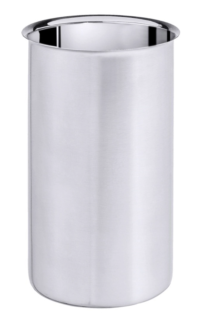 Becher aus Edelstahl 84 mm Aussendurchmesser, 100 mm hoch,