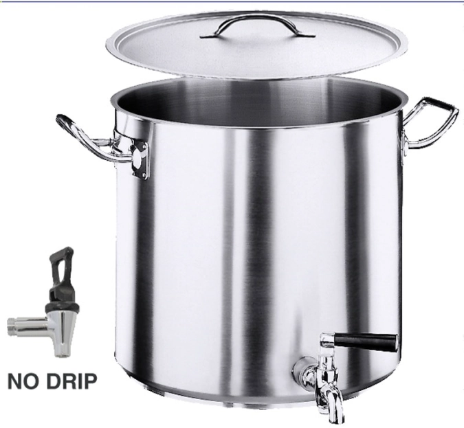 Kartoffelkocher 40cm 50 lt. mit Hahn und Deckel, Induktion