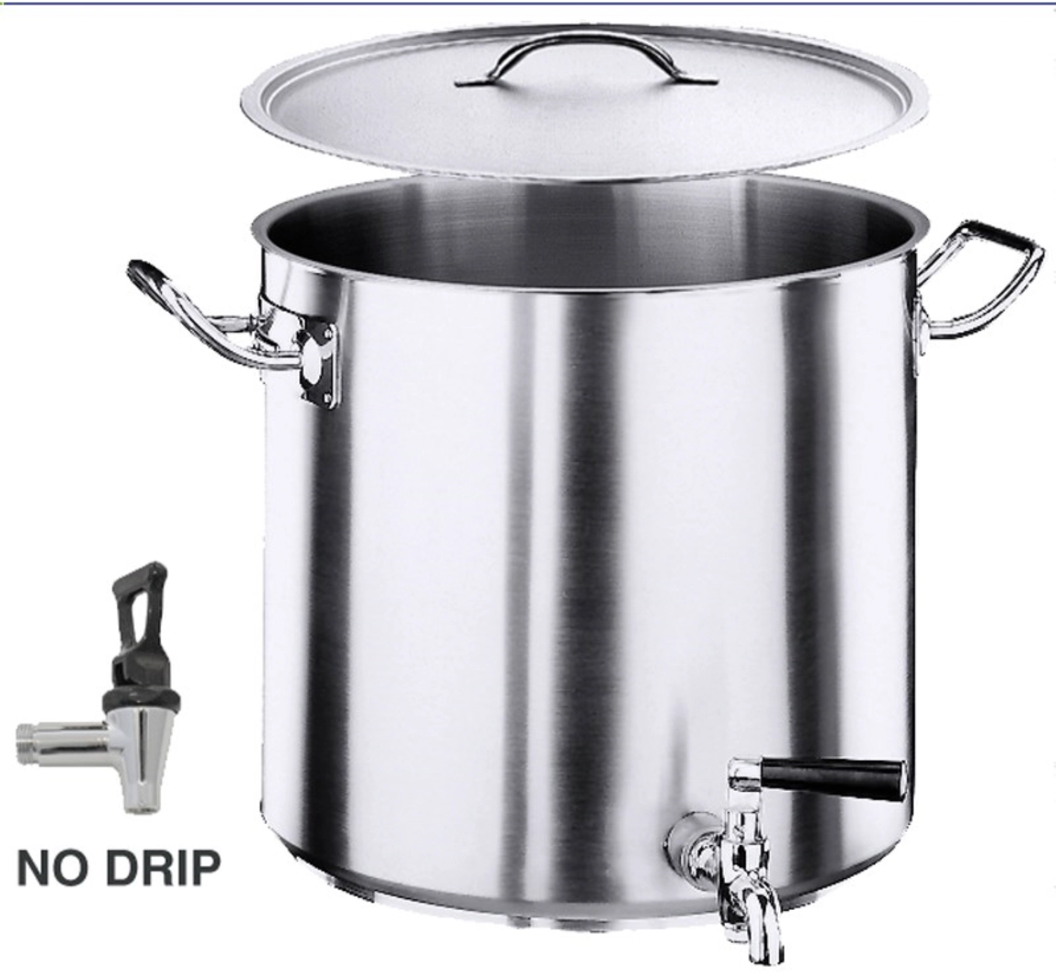 Kartoffelkocher 45cm 70 lt. mit Hahn und Deckel, Induktion