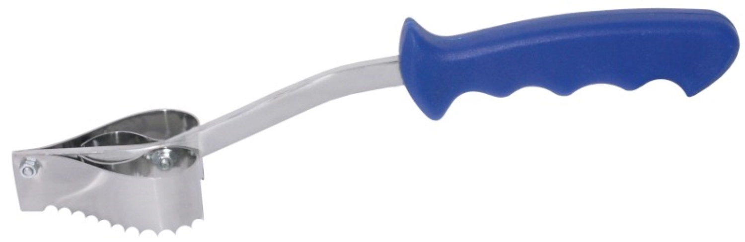 Écailleur à poisson a. manche bleu 30 cm