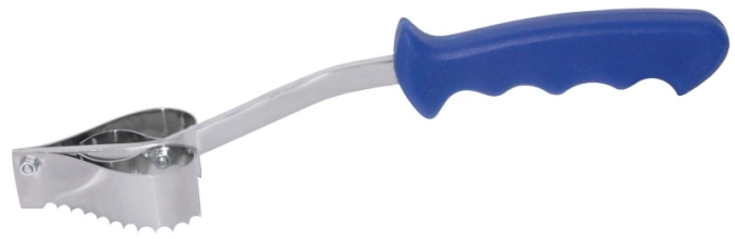 Écailleur à poisson a. manche bleu 30 cm