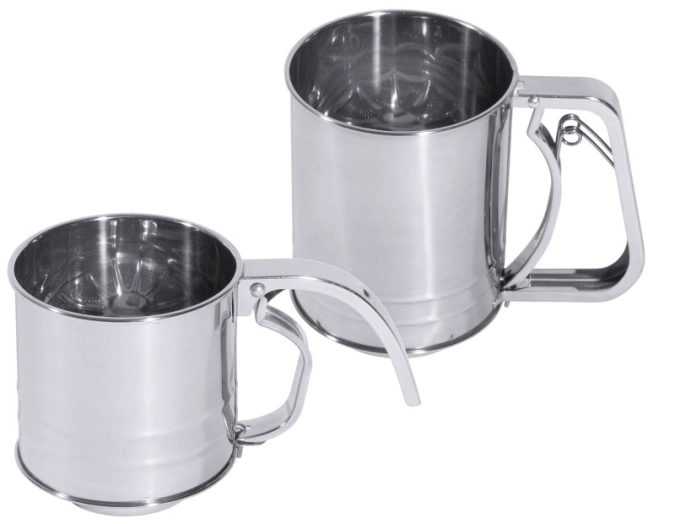 Einhand-Drücksieb 0.3lt., D: 8.5cm H: 9cm