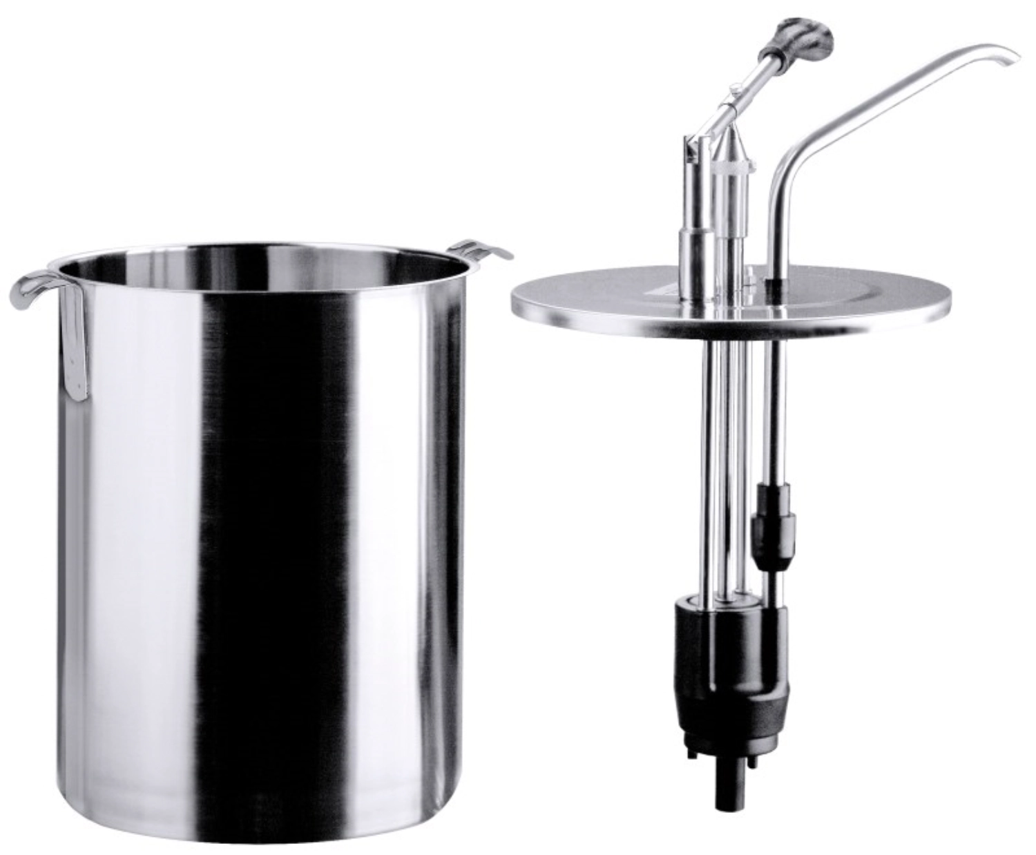 Distributeur rond 4 l a. récipient