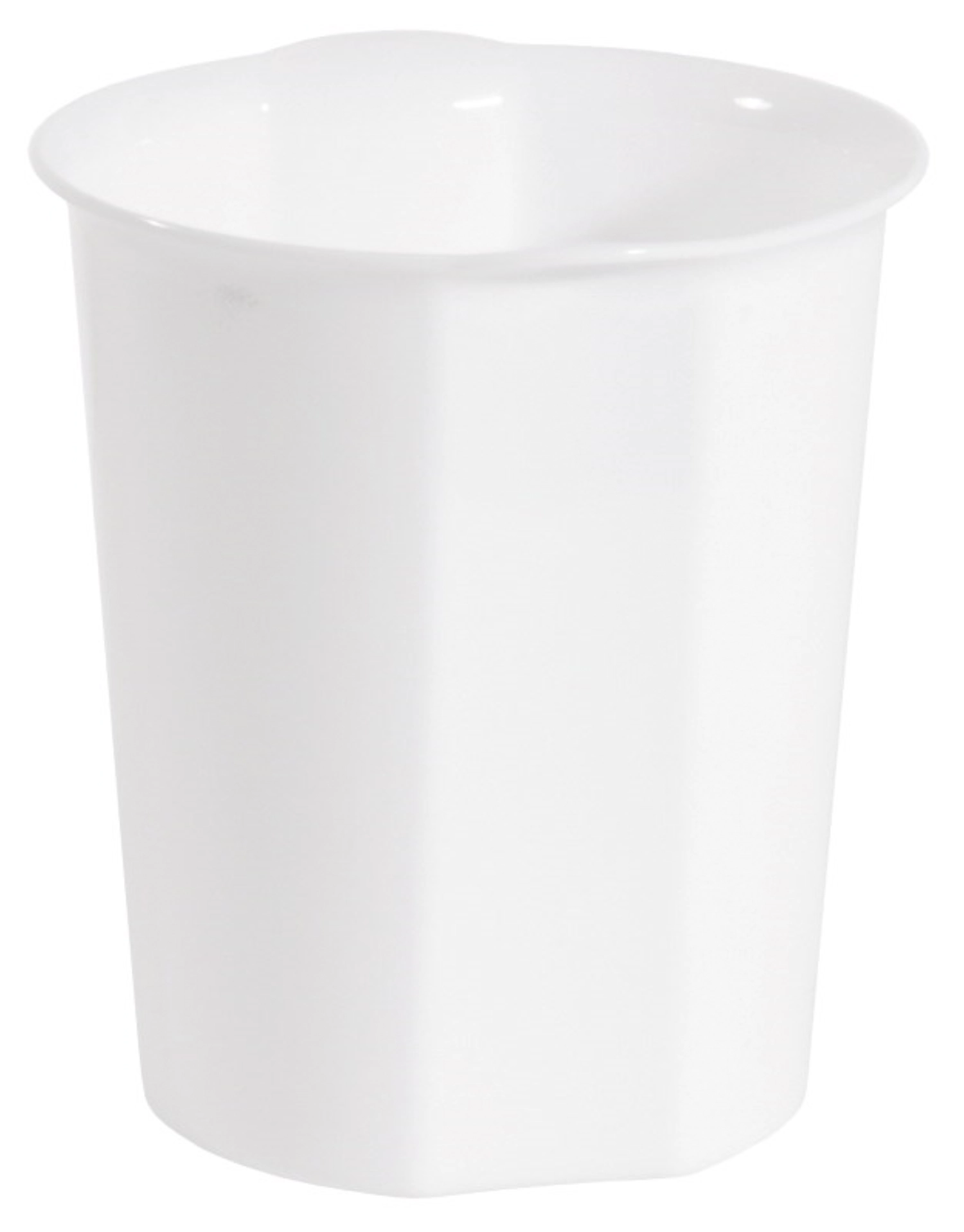 Poubelle de table blanche 1.25lt. D : 13cm H : 15cm