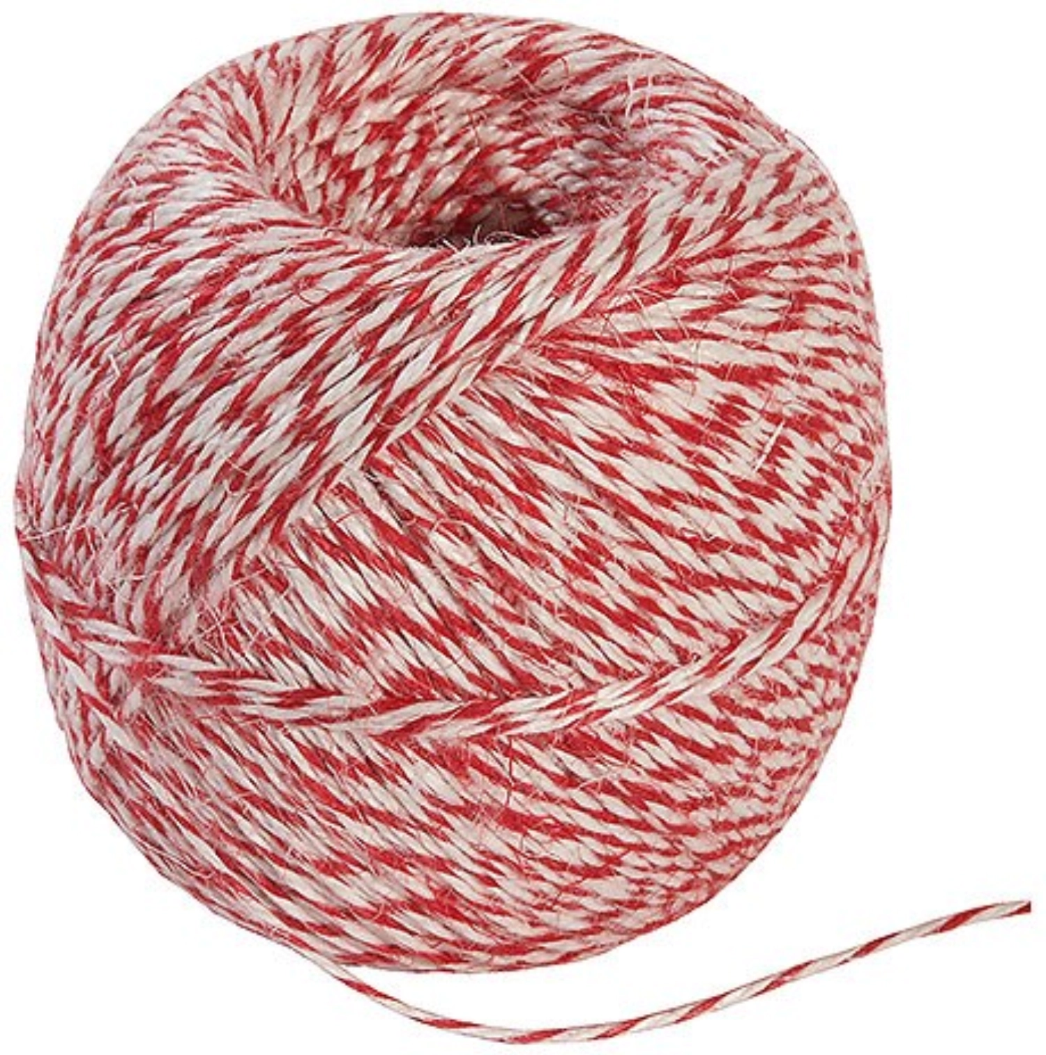 Wurstgarn 200m, rot/weiss