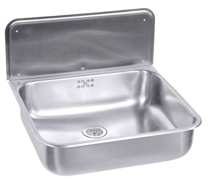 Waschbecken mit Überlauf, Stützkonsole, Bo