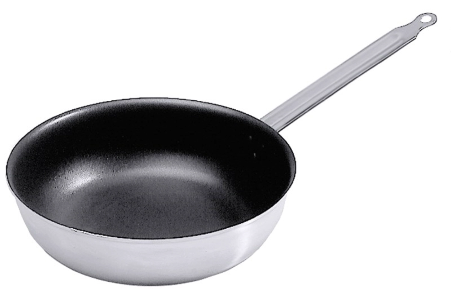 Sauteuse 24 cm, alu mit Edelstahlgriff, mit Antihaft-B