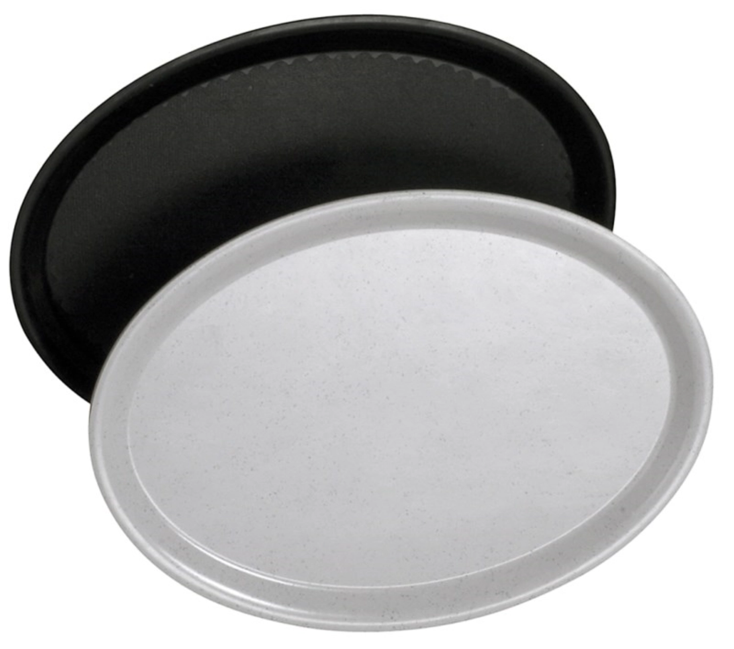 Plateau, ovale 29x21 cm, gris clair