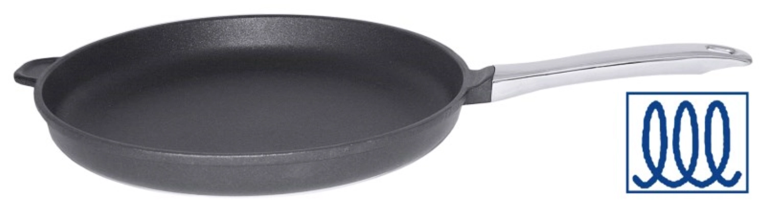aluguss-Pfanne 20 cm mit Titan-Alu-Beschichtung, induk