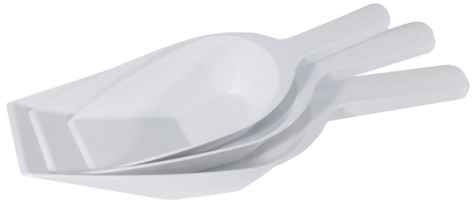 Mehlschaufel, weiss 31 cm