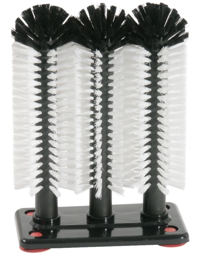 Brosses à verres 3x24 cm sur plaque plastique