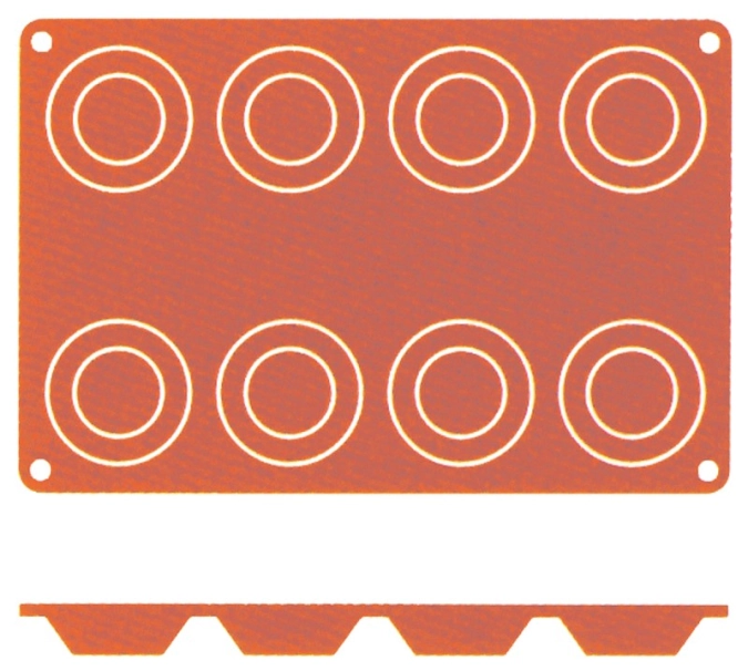 Silikon-Backmatte Tartelett, 6 cm