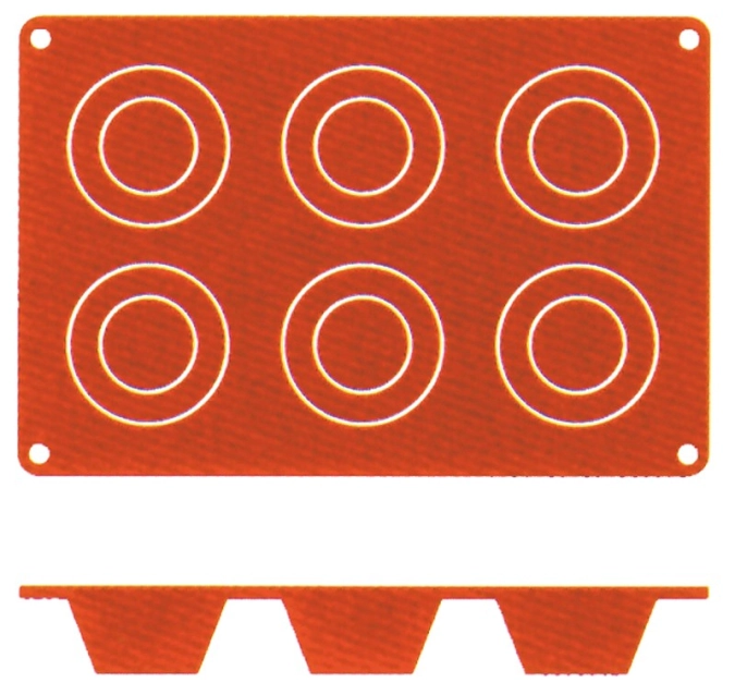 Silikon-Backmatte Muffin, 7 cm